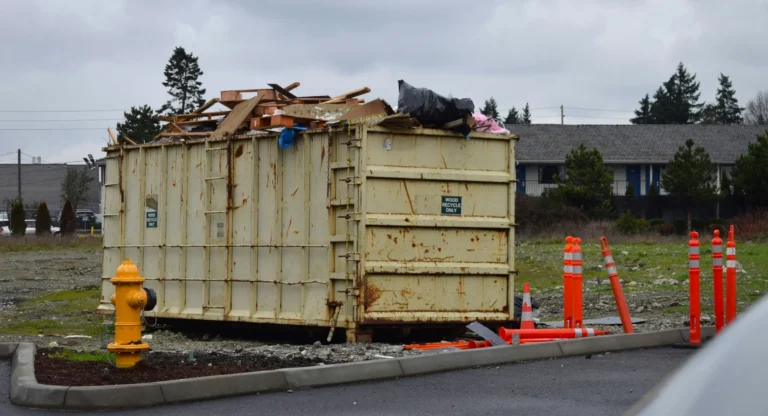 Roll-off dumpster on a residential driveway in Bowling Green, KY
